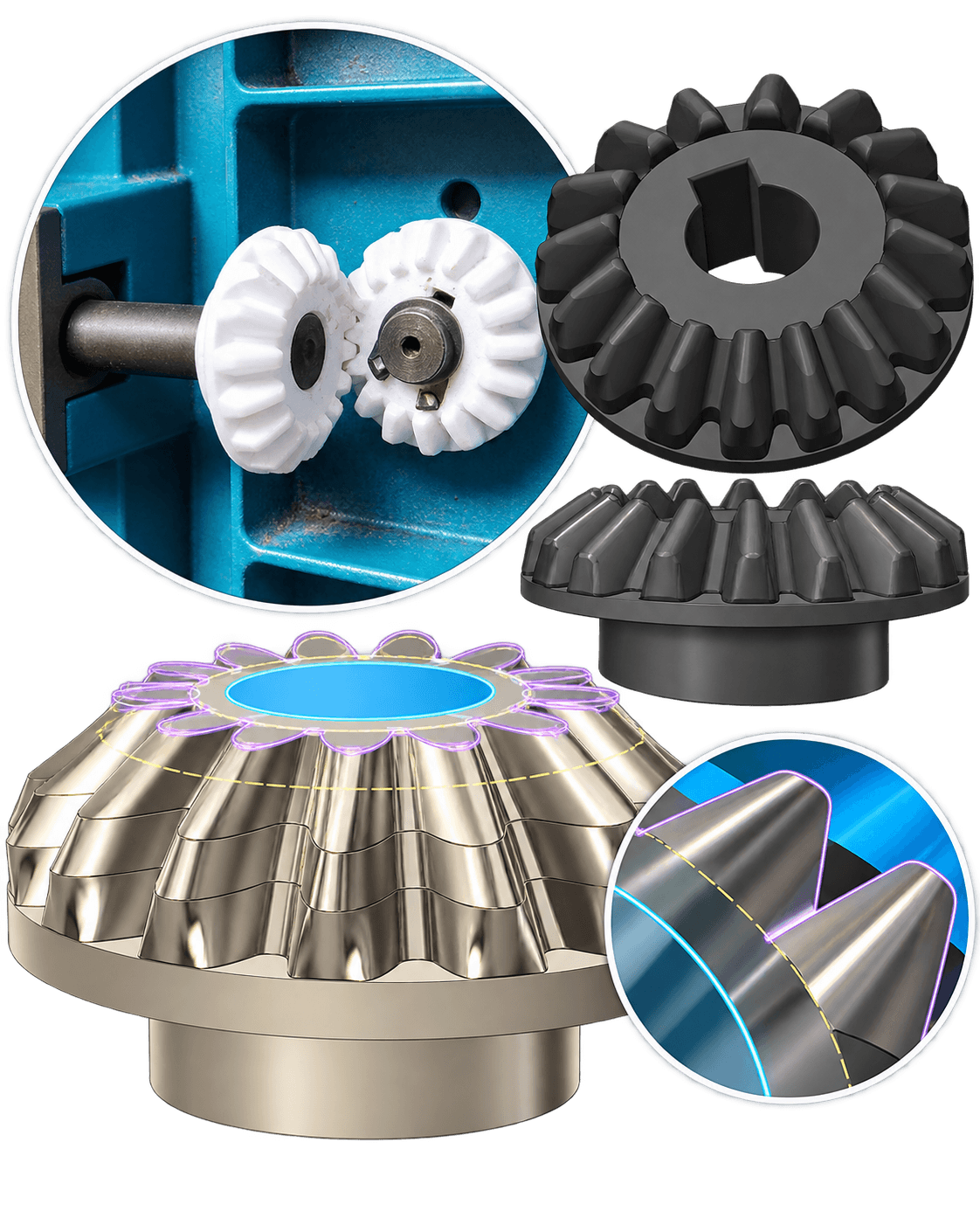 Gear reconstruction from original part to 3D model
