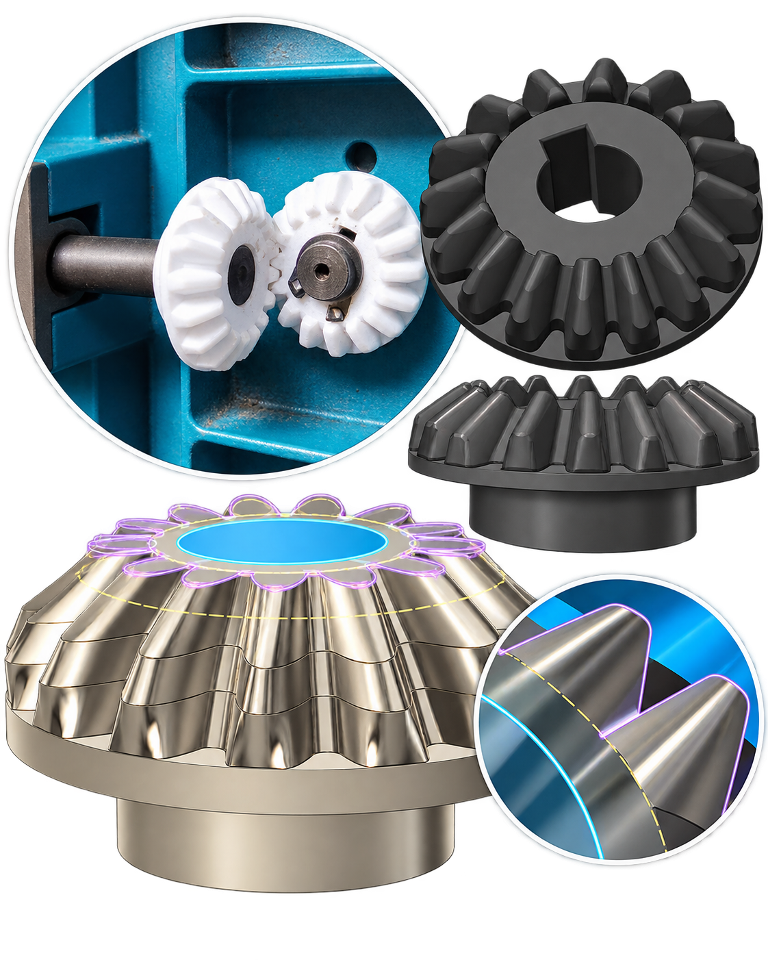 Gear reconstruction from original part to 3D model